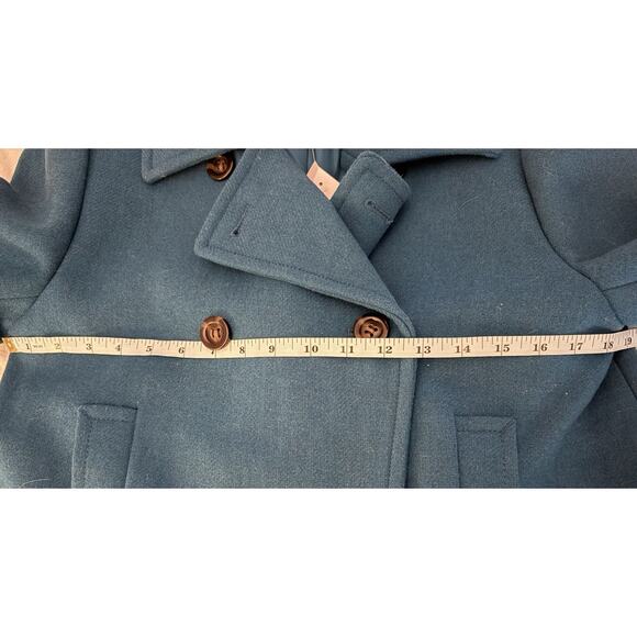 NWT Ann Taylor Wool Blend Refined Peacoat Lagoon Blue Sz Small S Peacock Teal - Picture 5 of 9